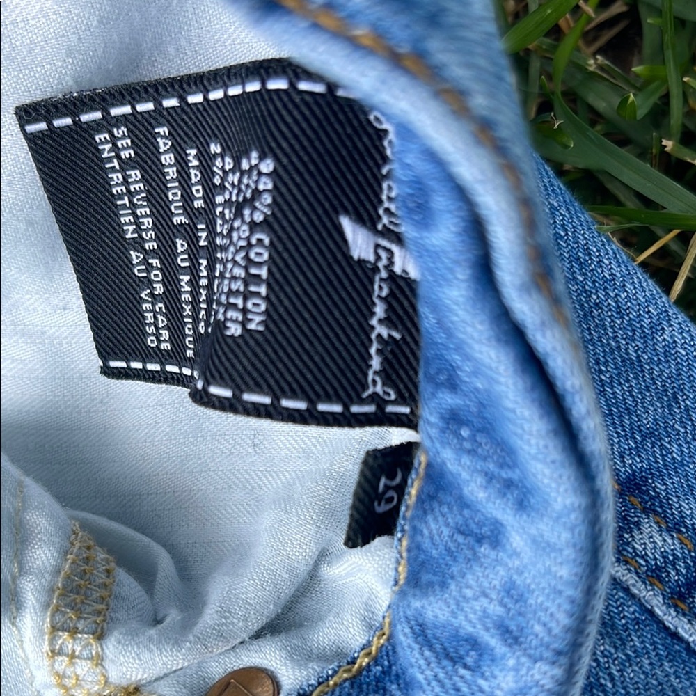 7 For All Mankind High Rise Blue Jeans - Picture 2 of 4
